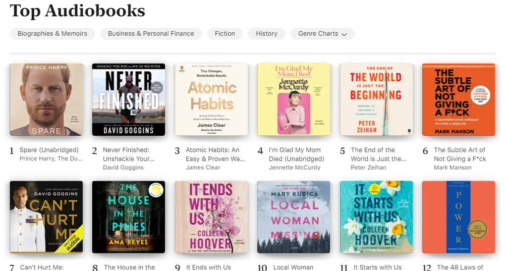Apple Books Top 10
